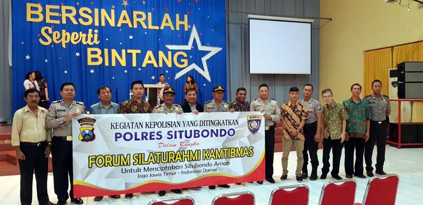 Program Forum Silaturahmi Kamtibmas Polres Situbondo Ajak Masyarakat Antar Umat Beragama Jaga Kerukunan