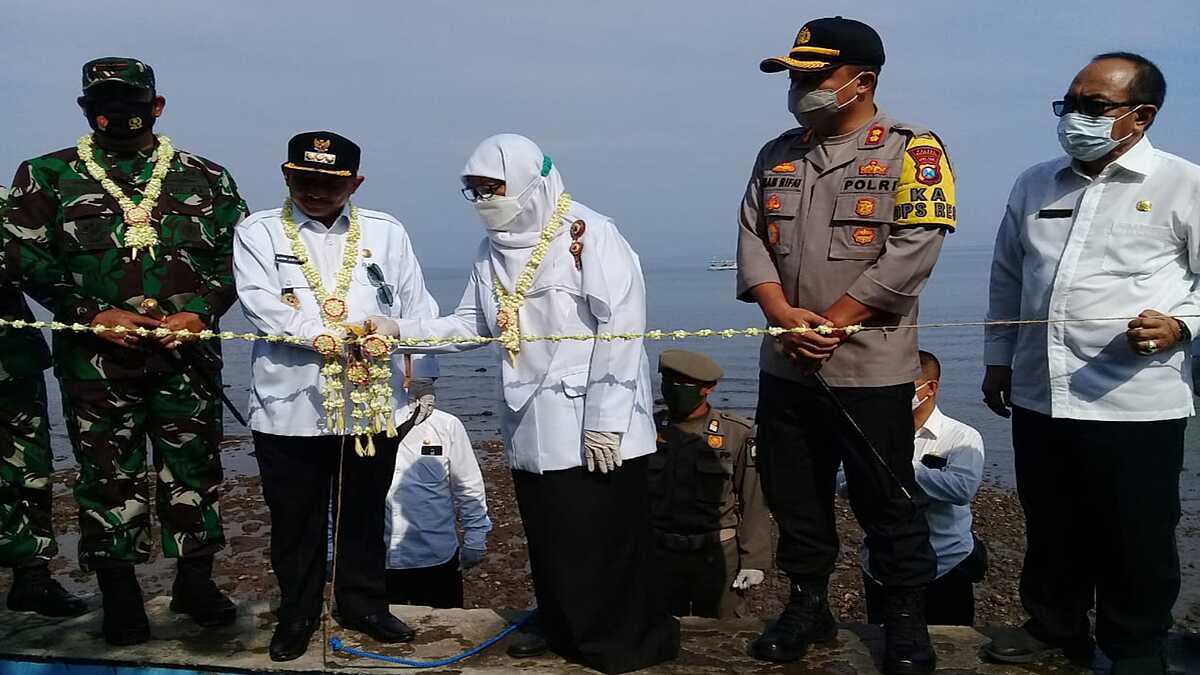 Menuju Situbondo Berjaya, Danlanal Banyuwangi Bersama Bupati Restorasi Terumbu Karang