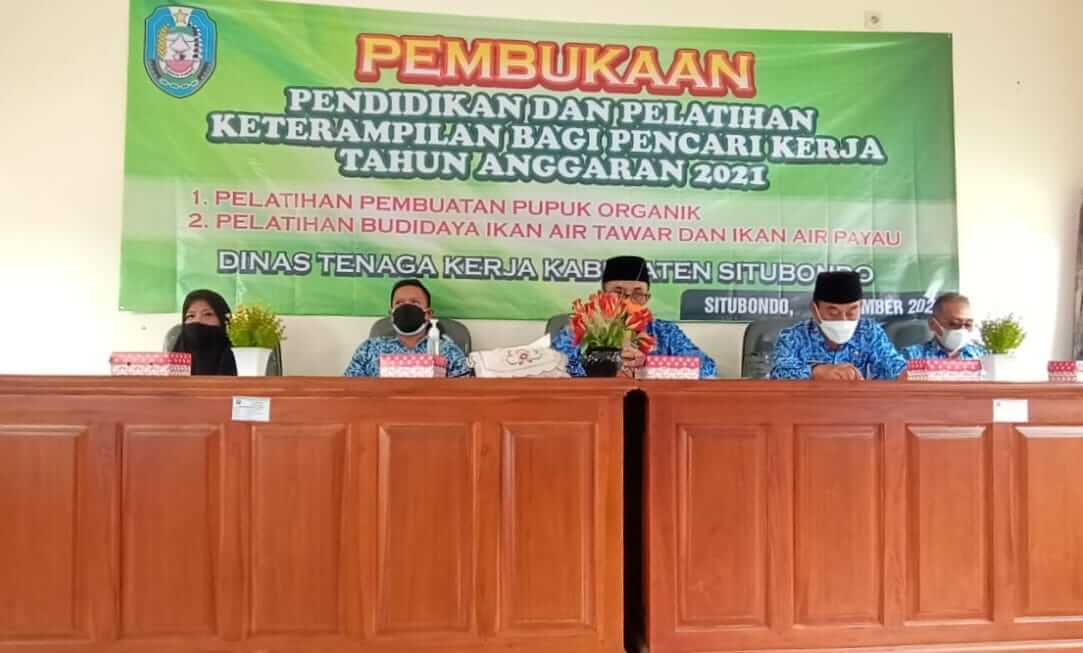 Atasi Pengangguran, Disnakertrans Situbondo Adakan Pelatihan bagi Pencari Kerja Produktif