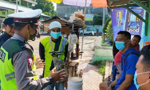 Satlantas Situbondo Ajak Masyarakat Berkontribusi dalam Penanganan Covid-19