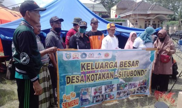 Peduli Korban APG Semeru, Pemdes Kotakan Situbondo Salurkan Bantuan dan Buka Donasi