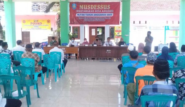 Pemdes Klatakan Situbondo Gelar Musdes Penetapan APBDes 2022