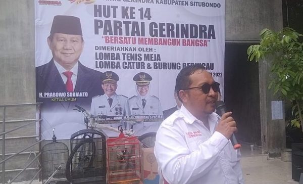 Peringati HUT Partai, DPC Gerindra Situbondo Adakan Lomba Burung Berkicau se-Nusantara