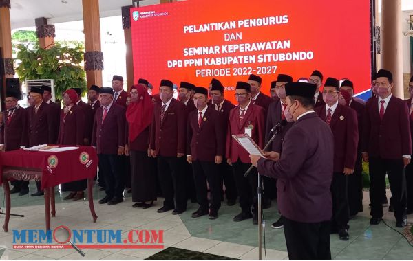 Saksikan Pelantikan DPD PPNI Situbondo, Bupati Karna Titipkan Layanan Ikhlas dan Sepenuh Hati