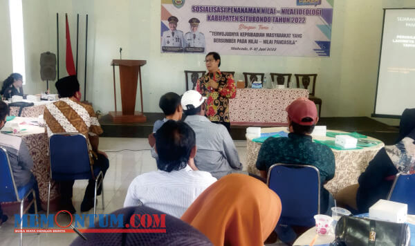 Gandeng Anggota FPDI-Perjuangan, Bakesbangpol Situbondo Sosialisasi Nilai-nilai Ideologi Pancasila