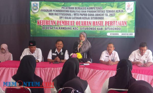 Anggota DPRD Jatim Buka Pelatihan Pembuatan Olahan Hasil Pertanian di Situbondo