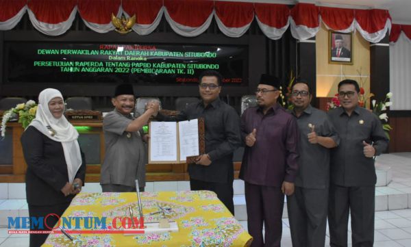 Pemkab dan DPRD Situbondo Sepakati Raperda Perubahan APBD 2022