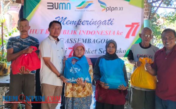 Peringati HUT Ke 77 Kemerdekaan RI, PG Asembagus Bagikan Sembako dan Pengobatan Gratis