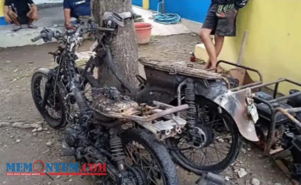 Bengkel Motor di Tanjung Kamal Situbondo Ludes Terbakar, Dua Unit Kendaraan Ludes