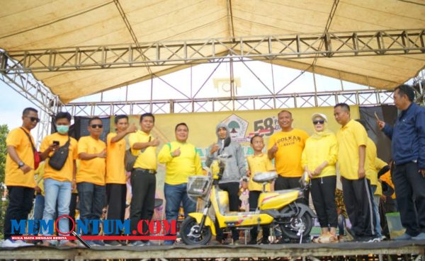 Peringati HUT Ke-58 Partai Golkar, DPD Golkar Situbondo Gelar Jalan Sehat