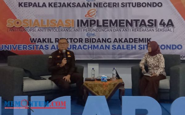 Kajari Situbondo Sampaikan Kuliah Umum Implementasi A4 ke Mahasiswa Unars