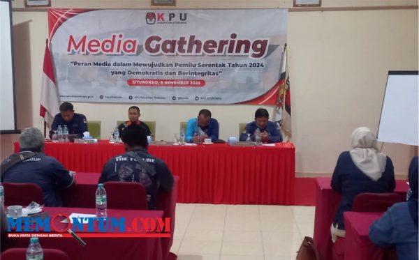 Ajak Pemilih Cerdas Demokrasi Berkualitas, KPU Situbondo Gelar Media Gathering