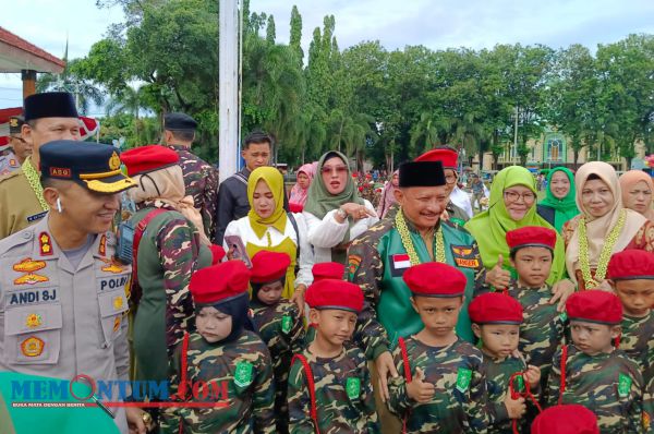 Sambut Satu Abad NU, Bupati Situbondo Launching Parade Senam Inovasi