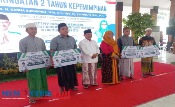 Bantuan Keuangan untuk 57 Lembaga Pendidikan di Situbondo Warnai Peringatan 2 Tahun Kepemimpinan Bung Karna