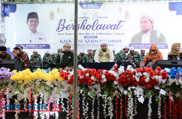 Peringati HUT Ke-46, Smada Situbondo Gelar Salawat bersama Wabup dan Pengasuh Ponpes Salafiyah