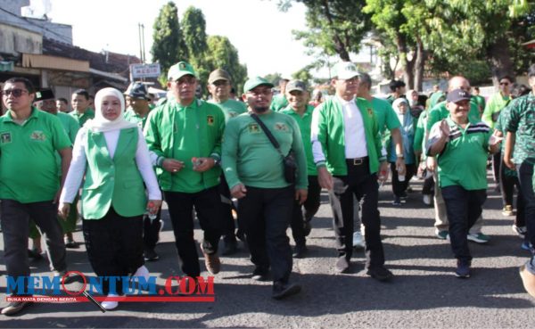 Harlah Emas Ke-50, DPW dan DPC PPP Situbondo Gelar Jalan Sehat Santri