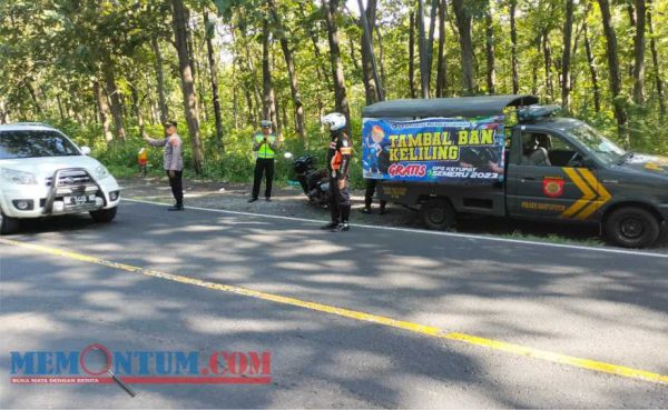 Polres Situbondo Siapkan Tambal Ban Gratis untuk Pemudik yang Lintasi Jalur Hutan Baluran