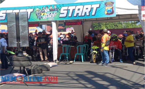Ratusan Pembalap Jatim Meriahkan Drag Bike Situbondo Dandim Cup 2023